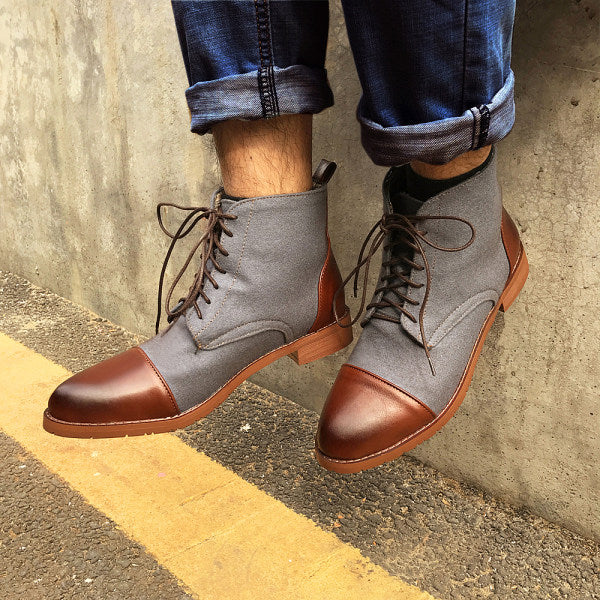 Coloured Men_s Boots (3 colors)