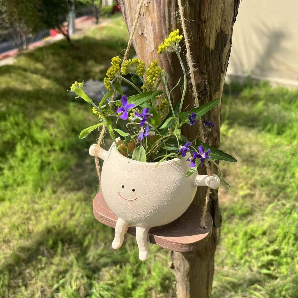 Cute Swing Jar Planter