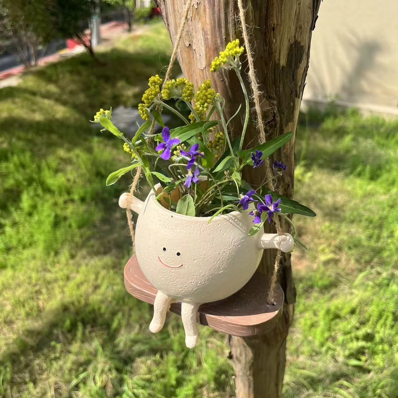 Cute Swing Jar Planter