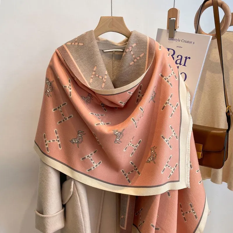 Women's winter shawl long warm scarf 9000905010