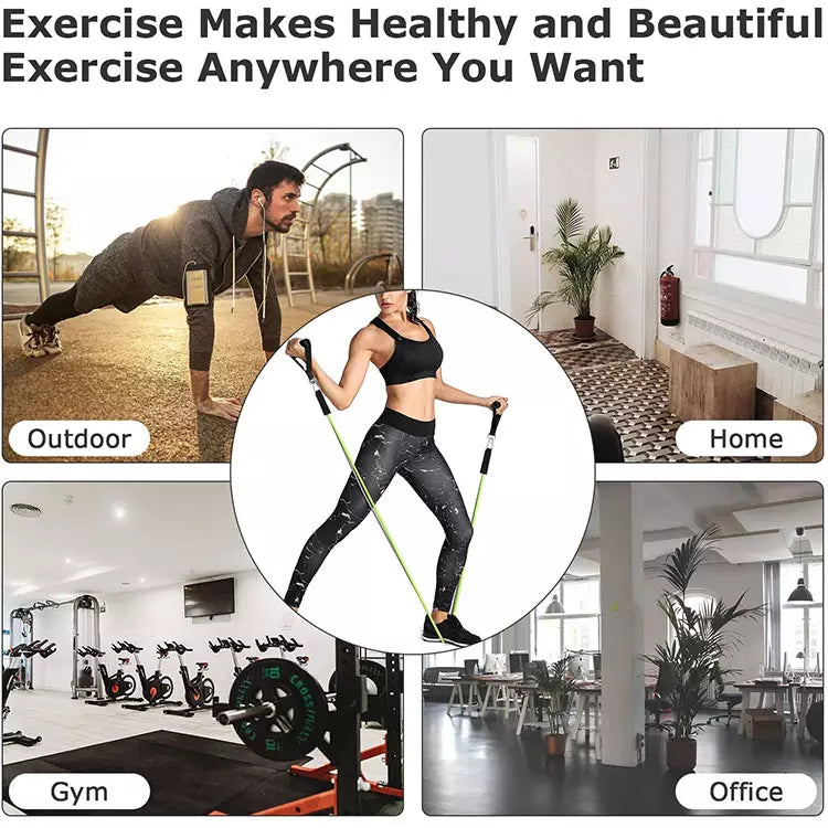 11PCS Power Resistance Band (Home Gym - Anywhere, Anytime