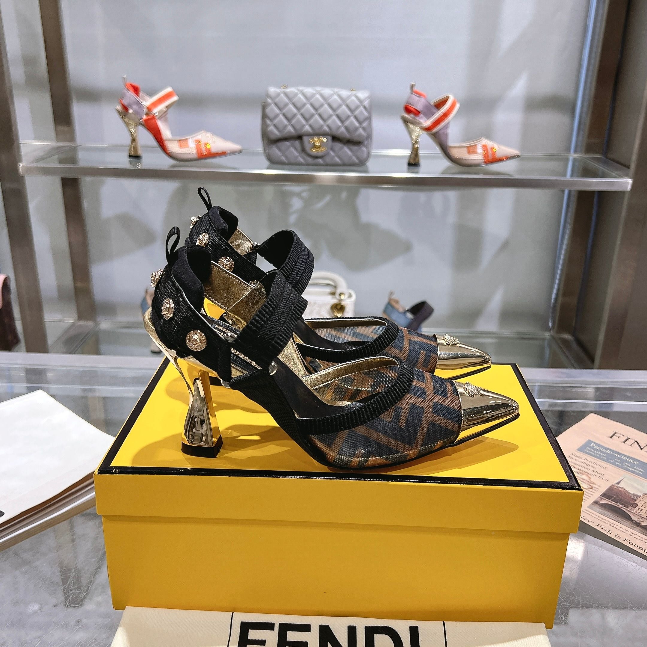 FD fashion printed pointed high heels 0725031801