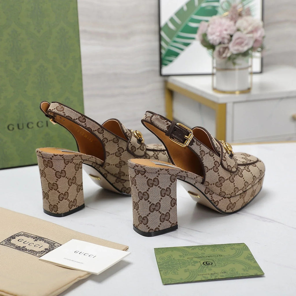 New Women's Horsebit Mid-heeled Sandals and High Heels