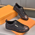Luxury Pattern Two Tone Trendy Low-top Shoes