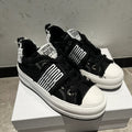 Couple models thick bottom strappy low-top casual shoes　1025042804
