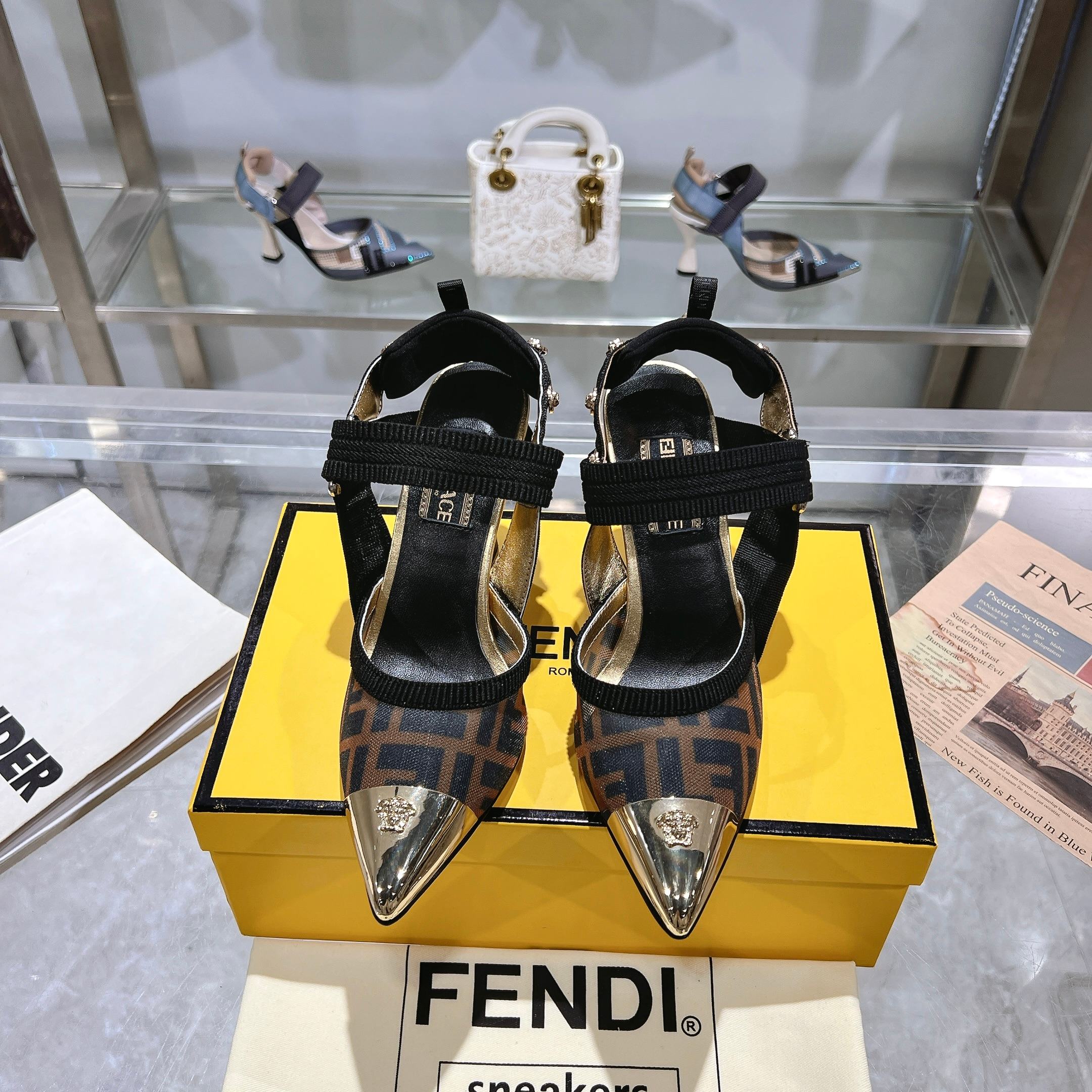 FD fashion printed pointed high heels 0725031801