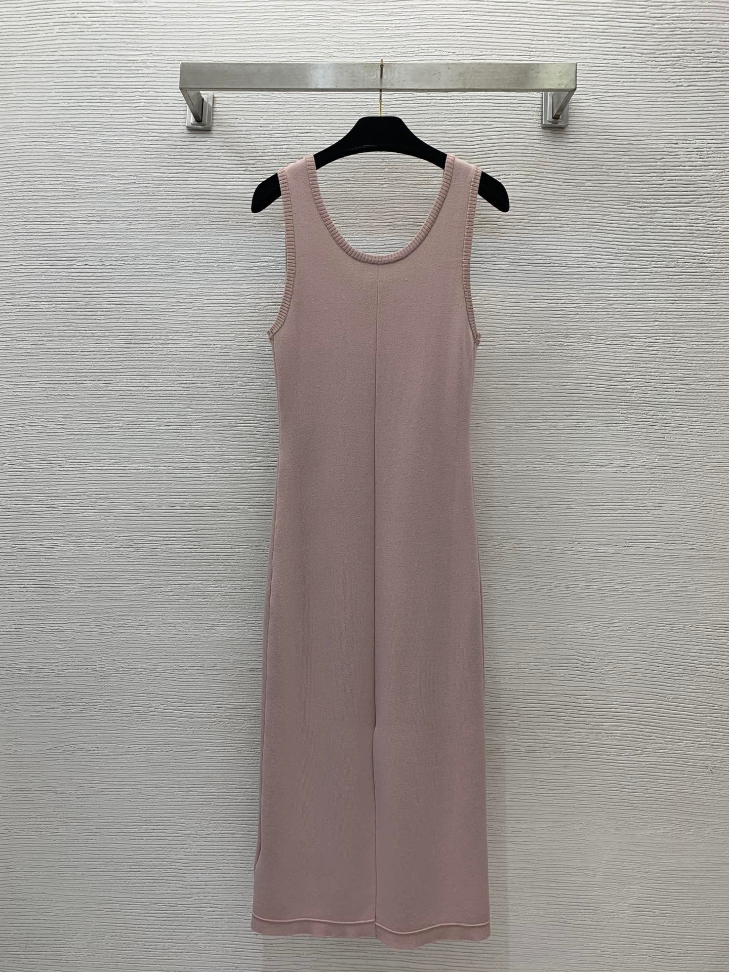 New P's Classic Triangle Label Long Knit Dress 1025070207