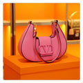 New Solid Color Litchi Underarm Bag Fashion Shoulder Bag 1024051518