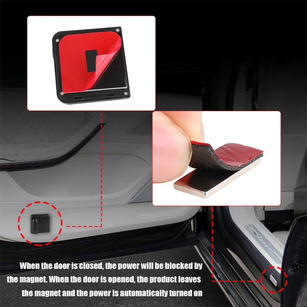 Pack of 2 Bright LED Projector for Car Doors
