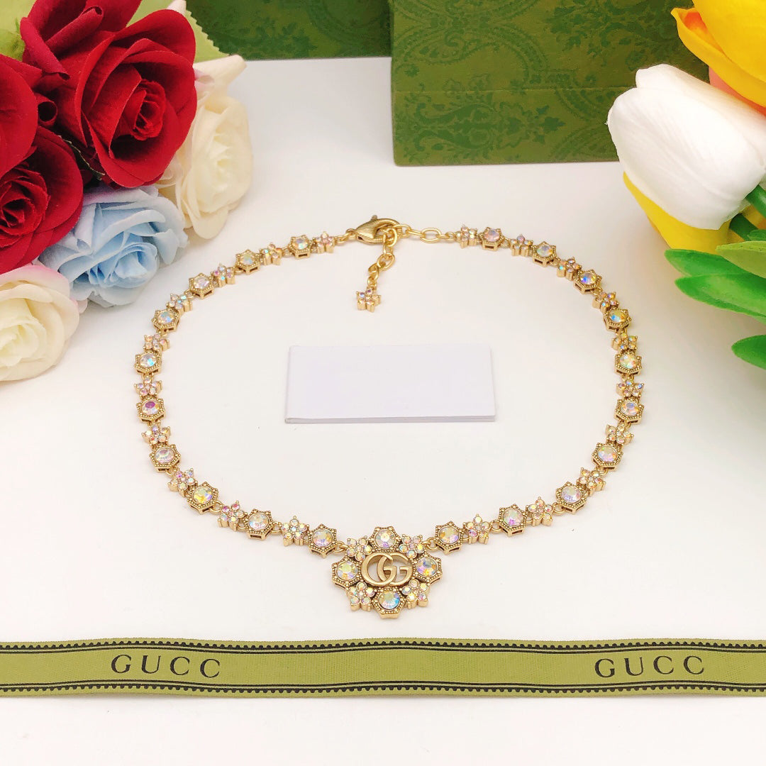 G fashionable stone necklace XC0723103006