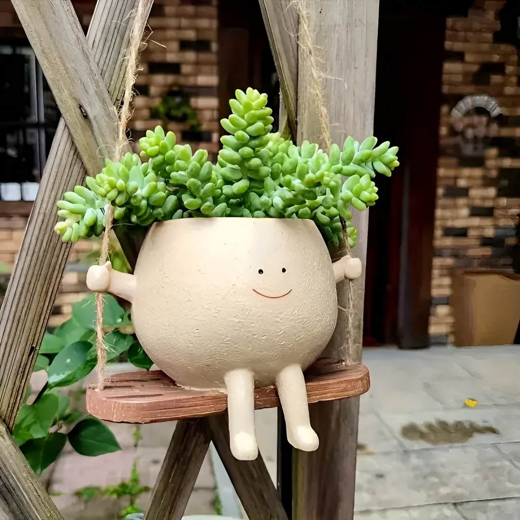 Cute Swing Jar Planter