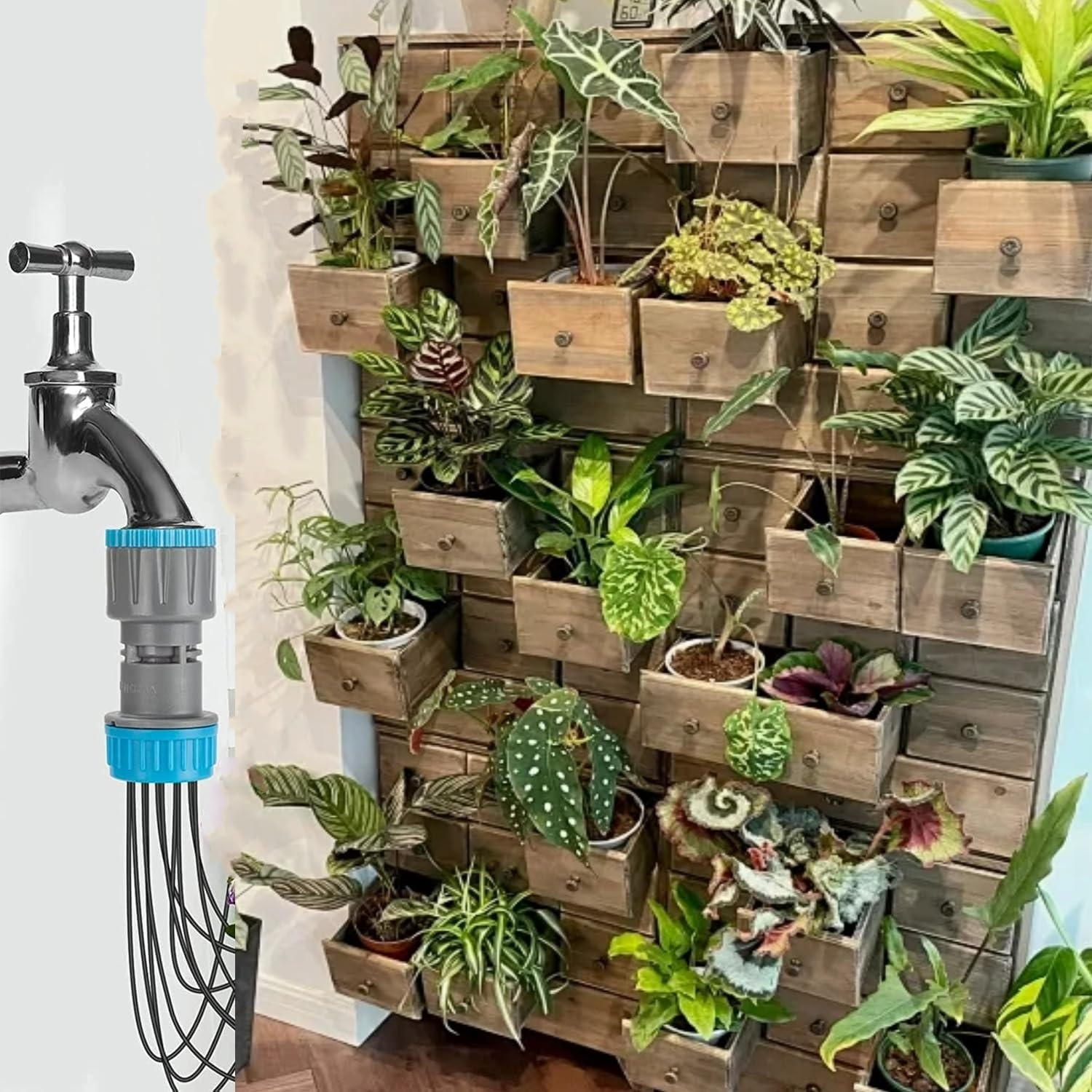 10-head drip kit watering device lazy watering tool seepage business trip home drip irrigation succu