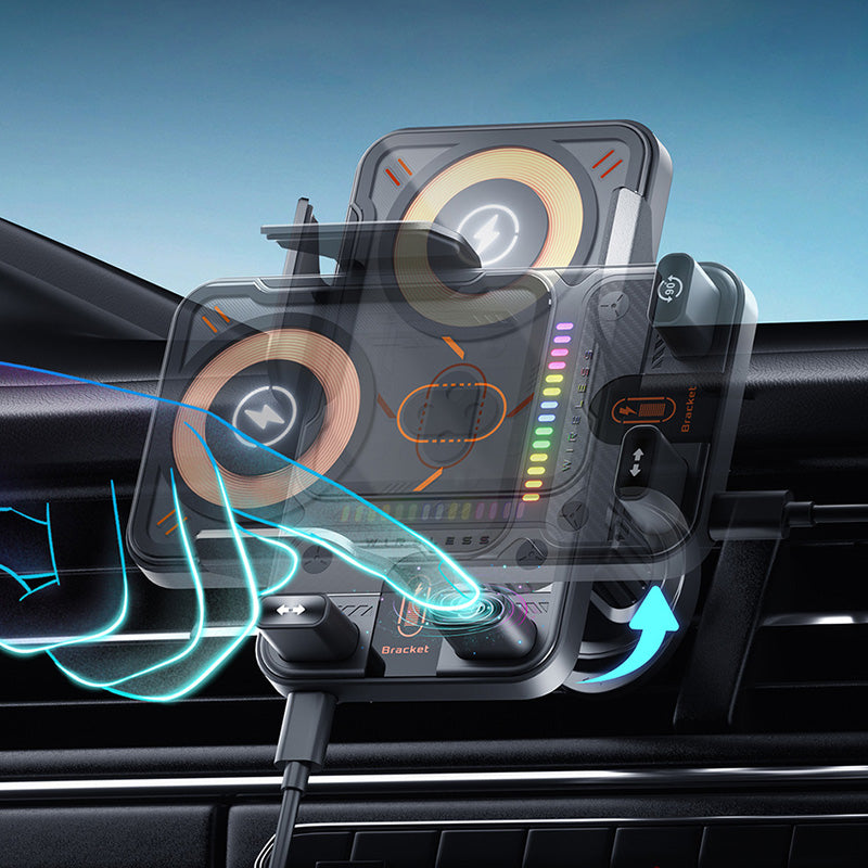 🔥The Latest Smart Technology of 2026🔥 Intelligent Electric Rotating Car Mount for Landscape and Portrait Modes