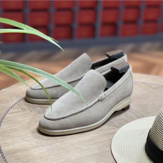 Breathable Square Toe Business Casual Suede Nubuck Men's Shoes