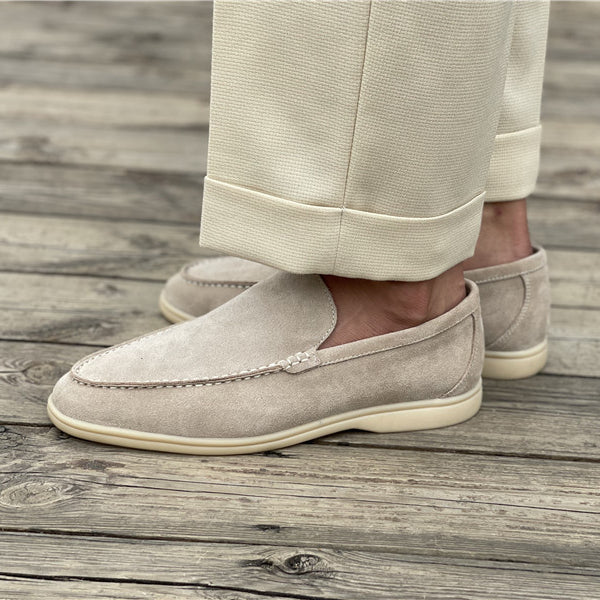 Breathable Square Toe Business Casual Suede Nubuck Men's Shoes