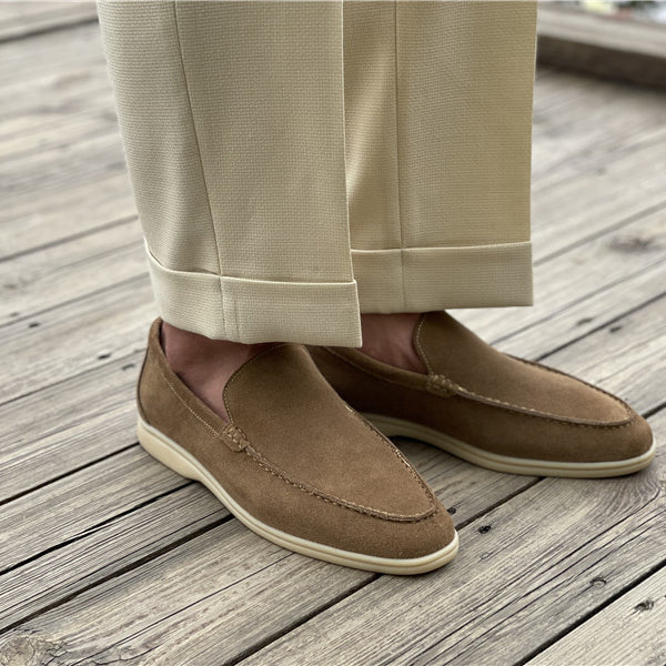 Breathable Square Toe Business Casual Suede Nubuck Men's Shoes