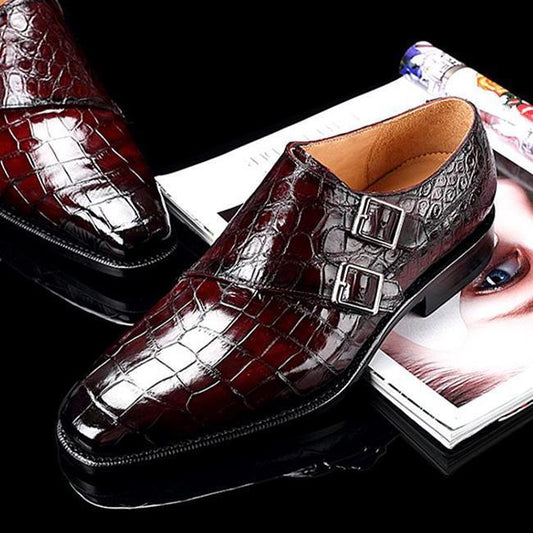 Italy Leather Business Men's Lace-up Shoes