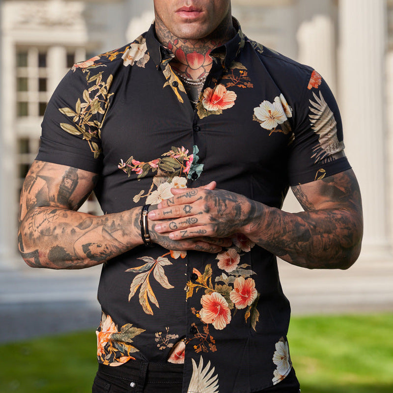 Men's Printed Short Sleeve Shirt